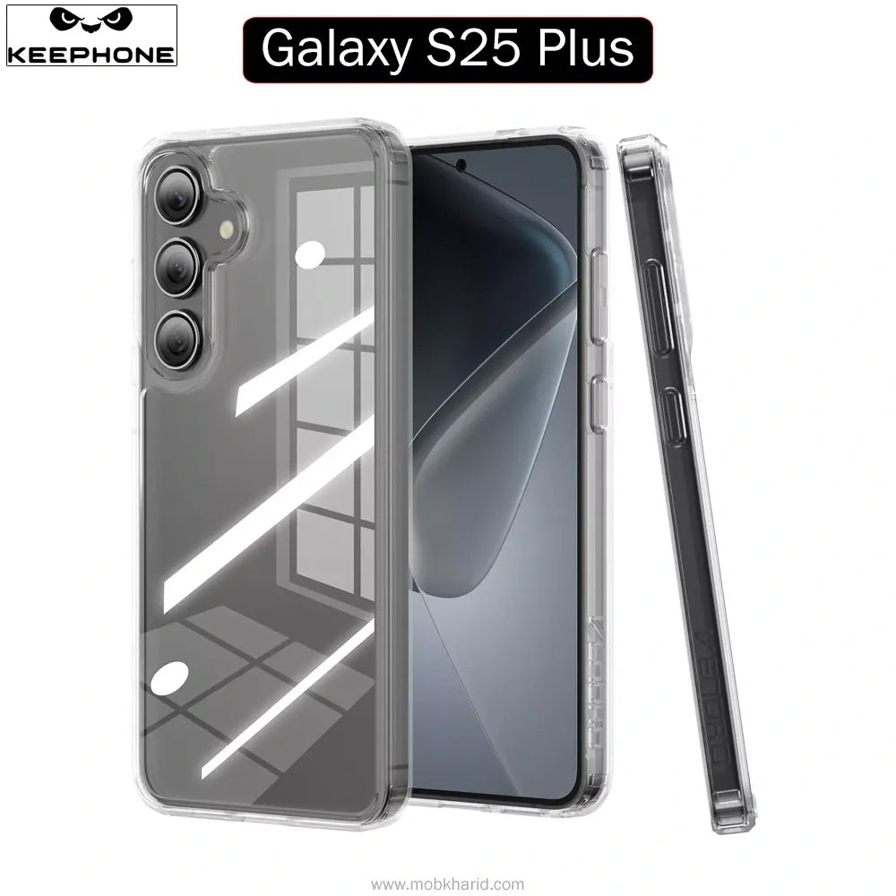 Keephone Galaxy S25 Plus Hybrid Case Clear Keephone Galaxy S25 Plus Hybrid Case Clear